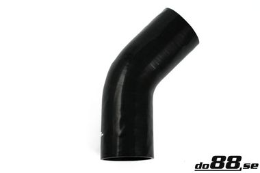 Silicone Hose Black 45 degree 4,25'' (108mm)