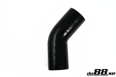 Silicone Hose Black 45 degree 3,125'' (80mm)