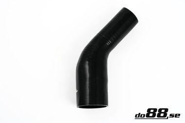 Silicone Hose Black 45 degree 2,5 - 3,25'' (63-83mm)