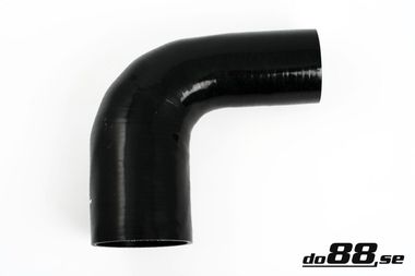 Silicone Hose Black 90 degree 2,75 - 4'' (70-102mm)