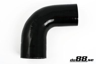 Silicone Hose Black 90 degree 3,125 - 3,5'' (80-89mm)