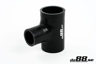 Silicone Hose Black T 2'' + 1''  (51mm+25mm)