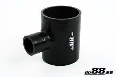 Silicone Hose Black T 3'' + 2'' (76+51mm)