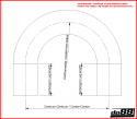 Aluminium pipe 180 degree 2,375\'\' (60mm)