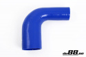 Silicone Hose Blue 90 degree 2,5 - 2,75\'\' (63 - 70mm)