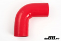 Silicone Hose Red 90 degree 3,5\'\' (89mm)