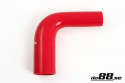 Silicone Hose Red 90 degree 1,375 - 1,5\'\' (35 - 38mm)