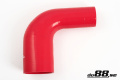 Silicone Hose Red 90 degree 2,25 - 2,75'' Silicone Hose Red 90 degree 2,25 - 2,75''