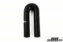 Silicone Hose Black 180 degree 0,25\'\' (6,5mm)