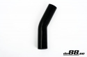 Silicone Hose Black 25 degree 1,125\'\' (28mm)