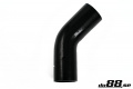 Silicone Hose Black 45 degree 2,56'' (65mm) Silicone Hose Black 45 degree 2,56'' (65mm)