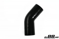 Silicone Hose Black 45 degree 3,125'' (80mm) Silicone Hose Black 45 degree 3,125'' (80mm)