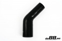 Silicone Hose Black 45 degree 2 - 2,25\'\' (51 - 57mm)