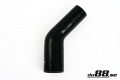Silicone Hose Black 45 degree 2,375 - 2,75'' (60-70mm) Silicone Hose Black 45 degree 2,375 - 2,75'' (60-70mm)