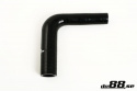Silicone Hose Black 90 degree 0,625 - 1\'\' (16-25mm)