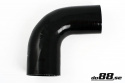 Silicone Hose Black 90 degree 2,75 - 3,25\'\' (70-83mm)