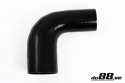 Silicone Hose Black 90 degree 3,5 - 4\'\' (89 - 102mm)
