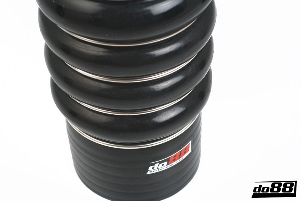 Silicone Hose Black 4-Humps 3,5\'\' (89mm) Silicone Hose Black 4-Humps 3,5\'\' (89mm)