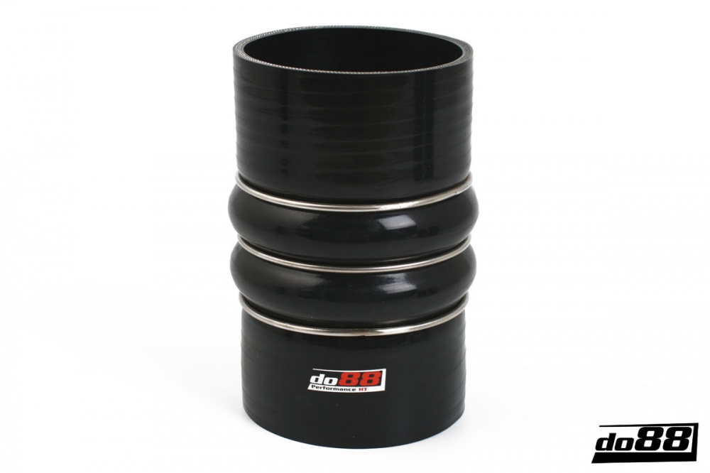 Silicone Hose Black 2-Humps 4'' (102mm)