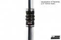 Silicone Hose Black 2-Humps 3,125\'\' (80mm)