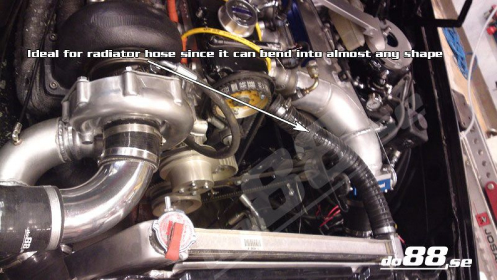 Silicone Hose Black Flexible 2,375\'\' (60mm) Silicone Hose Black Flexible 2,375\'\' (60mm)