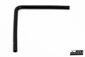 Silicone Hose Black 90 degree long leg  0,75'' (19mm) Silicone Hose Black 90 degree long leg  0,75'' (19mm)