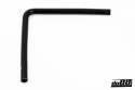 Silicone Hose Black 90 degree long leg 0,75\'\' (19mm) Silicone Hose Black 90 degree long leg 0,75\'\' (19mm)