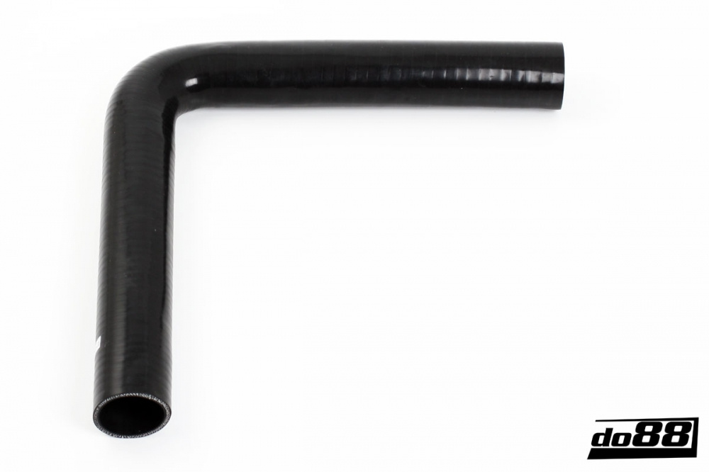 Silicone Hose Black 90 degree long leg 2'' (51mm)