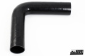Silicone Hose Black 90 degree long leg 2,5'' (63mm) Silicone Hose Black 90 degree long leg 2,5'' (63mm)