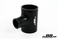 Silicone Hose Black T 2,5'' + 2'' (63+51mm) Silicone Hose Black T 2,5'' + 2'' (63+51mm)