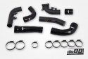 Toyota Yaris GR Pressure pipes for do88 IC, Black hoses Toyota Yaris GR Pressure pipes for do88 IC, Black hoses