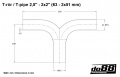 T-pipe 2,5'' - 2x2'' (63 - 2x51mm) T-pipe 2,5'' - 2x2'' (63 - 2x51mm)