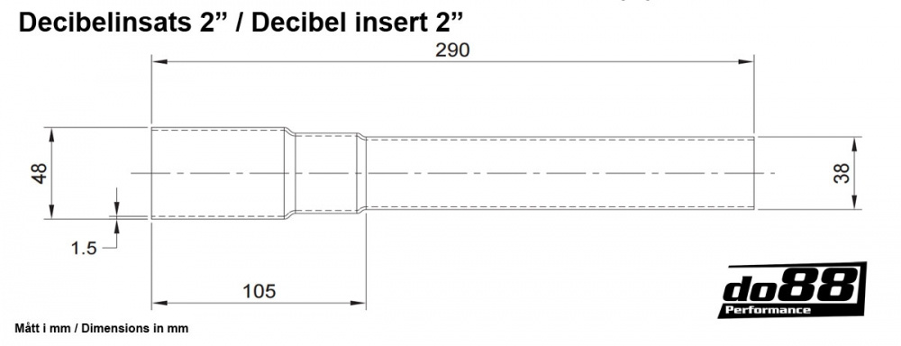 Decibel insert 2\'\' (51mm) Decibel insert 2\'\' (51mm)