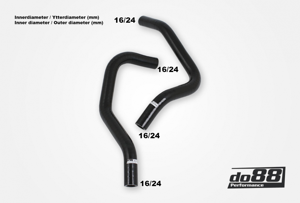 Volvo 740 760 780 940 960 4-cyl Petrol Heater hoses Black Volvo 740 760 780 940 960 4-cyl Petrol Heater hoses Black